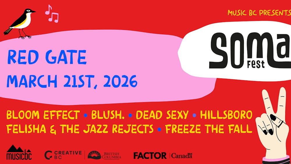 Music BC Presents: SoMa Fest @ Red Gate
