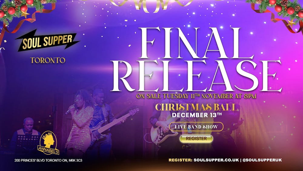 Soul Supper Live Band Show: The Christmas Ball🎄