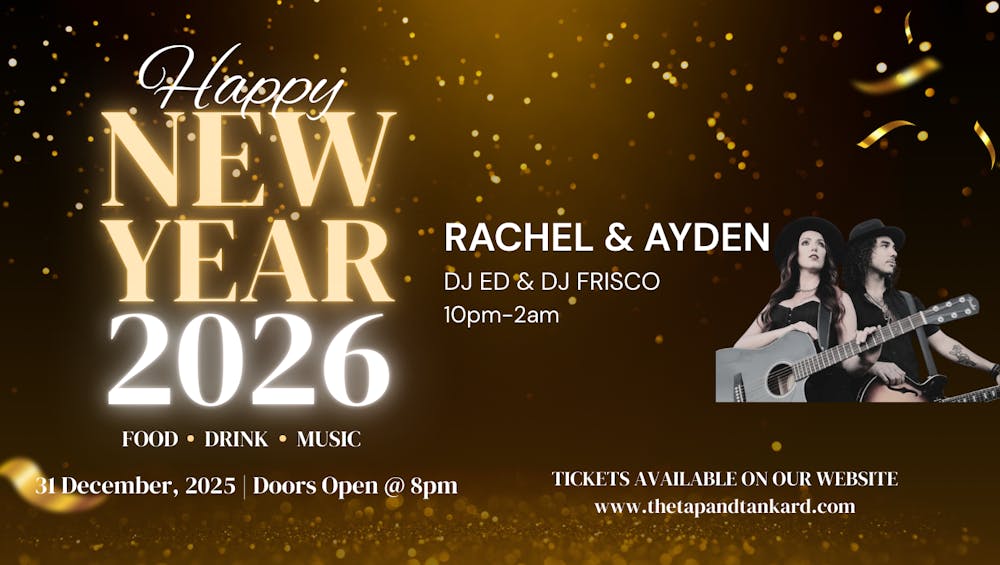 The Tap & Tankard New Years Eve Party 2026 