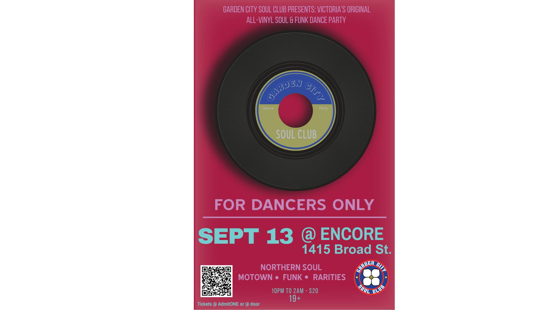 For Dancers Only-Garden City Soul Club