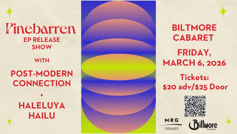 Pinebarren (EP Launch) w Special Guests Post-Modern Connection & Haleluya Hailu