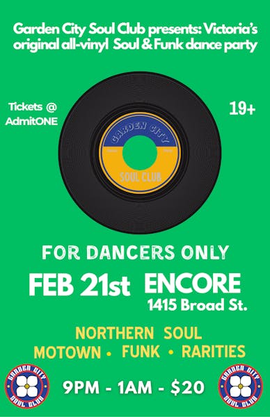For Dancers Only-Garden City Soul Club