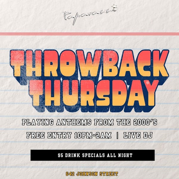 Throwback Thursday - Back to School Edition