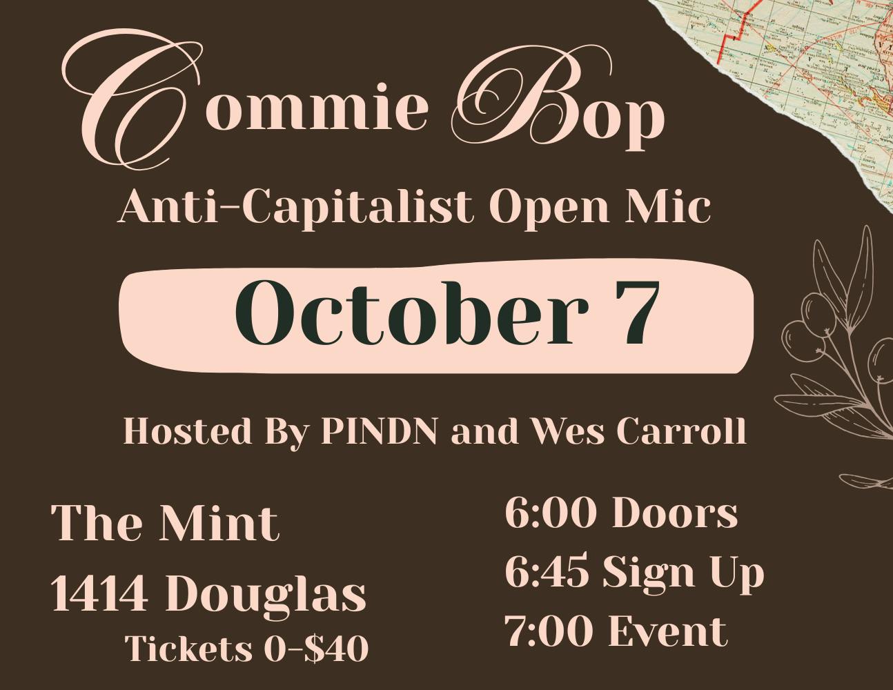 Commie Bop Open Mic