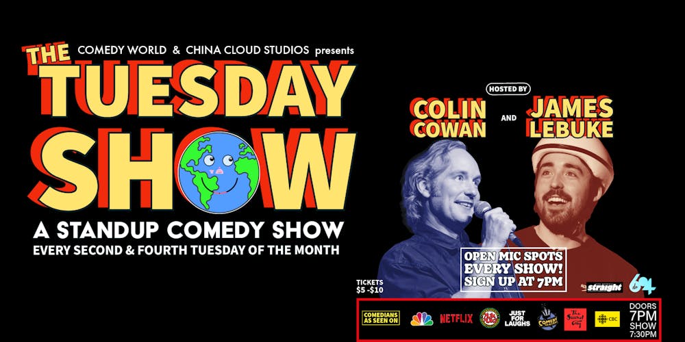 The TUESDAY SHOW: standup comedy