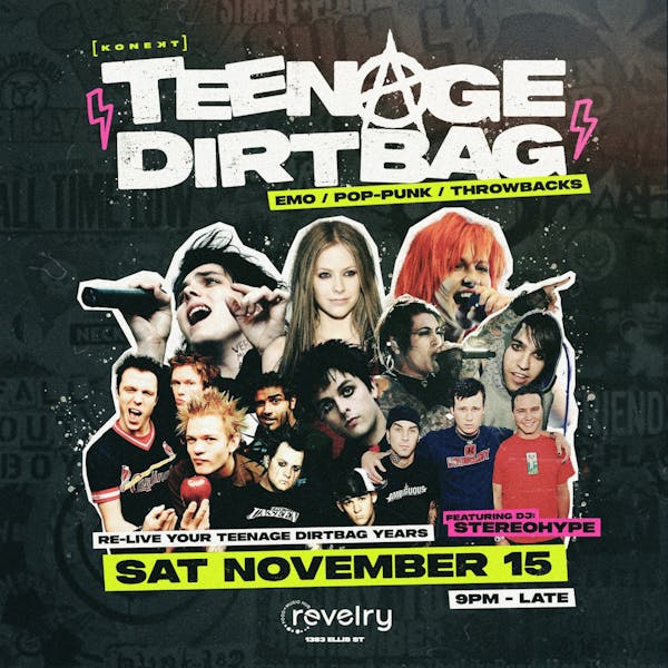 Teenage Dirtbag (Emo, Pop-punk, Throwbacks)