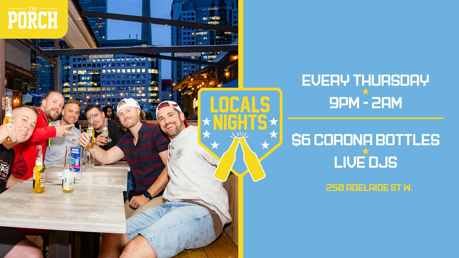 The Porch - Locals Night Thursday