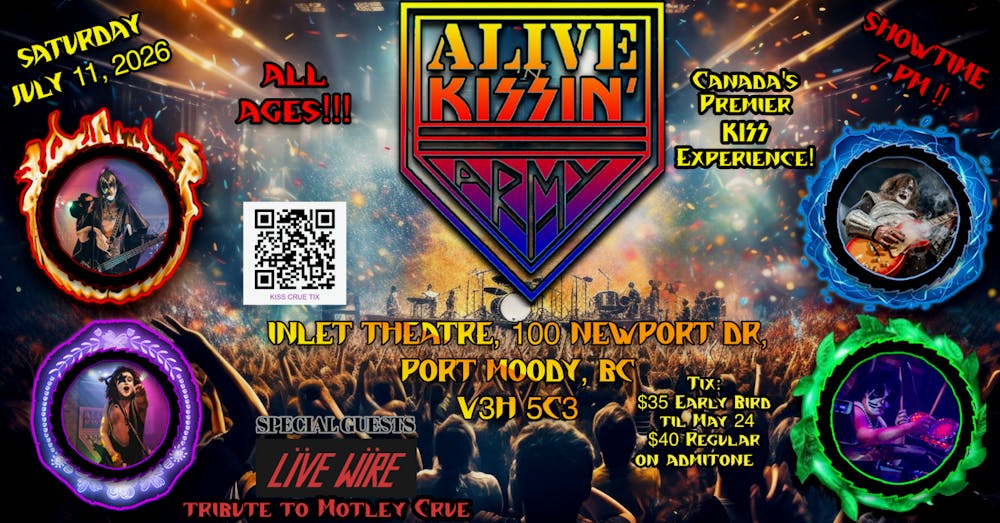 The KISS CRÜE - Alive N KiSSin' + Live Wire - Inlet Theatre