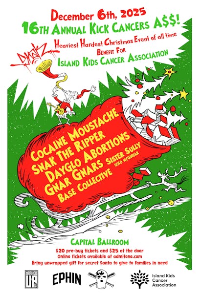 16th Annual KICK cancers A$$! Christmas for ISLAND KIDS cancer ASSOCIATION ❤️‍🔥