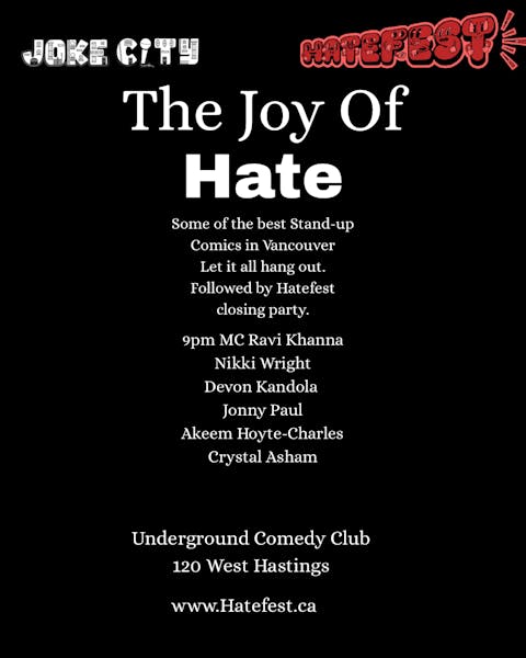 The Joy of Hate