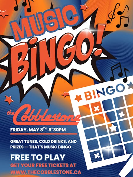 Music Bingo May 8th, 2026