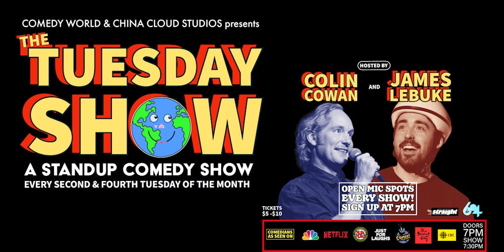 The TUESDAY SHOW: standup comedy