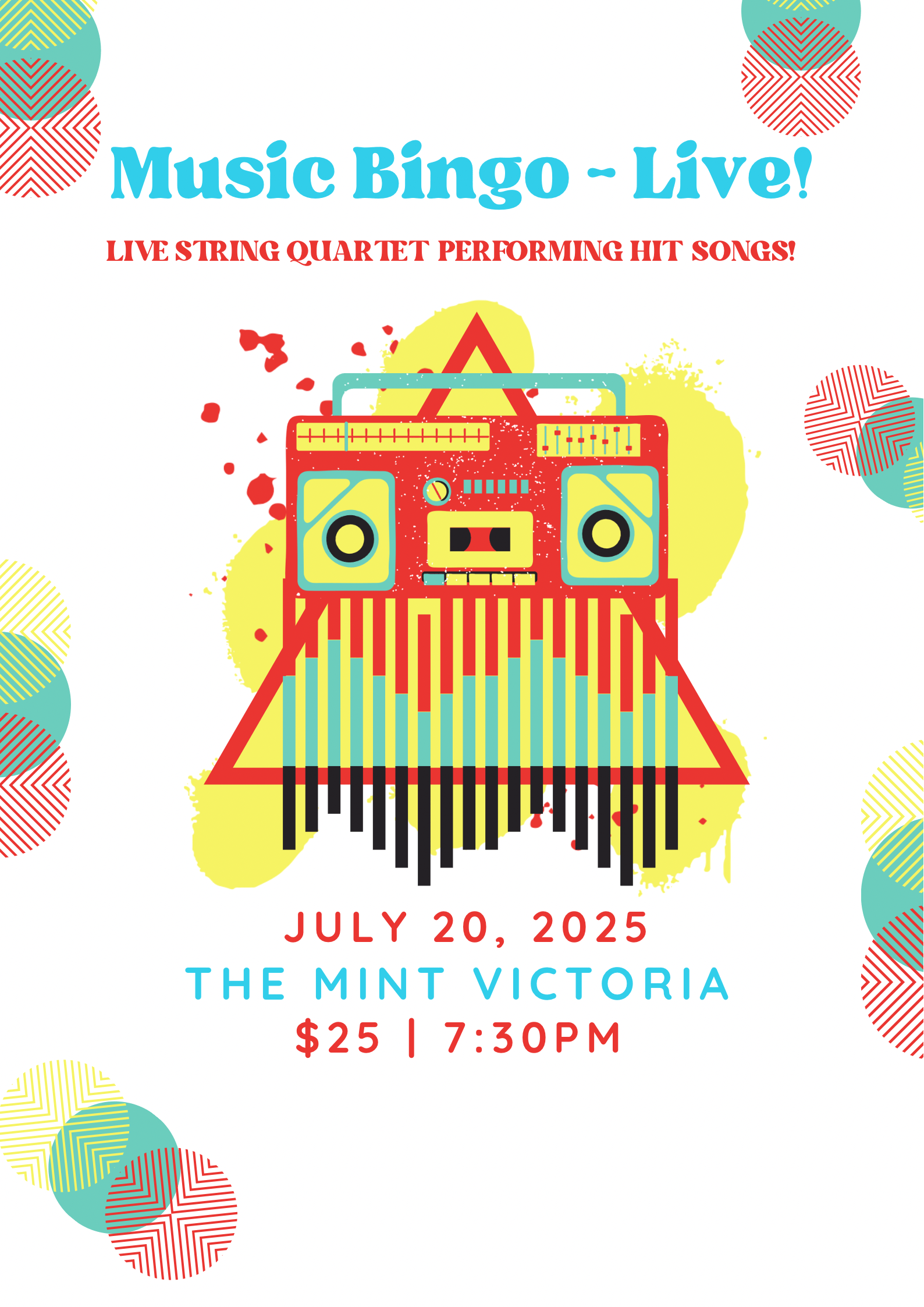 Music Bingo LIVE with Breakwater Quartet