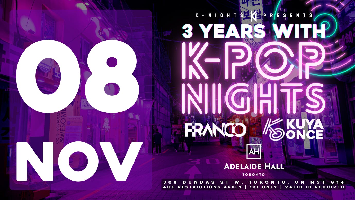 3 Years with K-Pop Nights - K-Nights Anniversary Event - K-Pop Dance Party